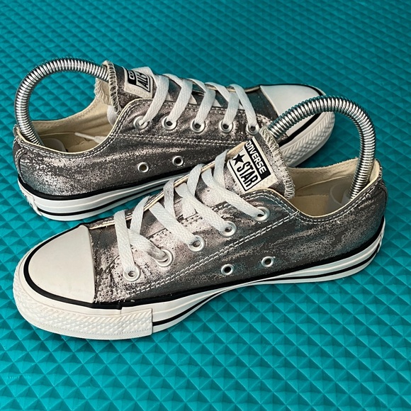 CONVERSE Unisex Chuck Taylor All Star Low 'Gunmetal' Canvas | 4M - 6W - Picture 1 of 12
